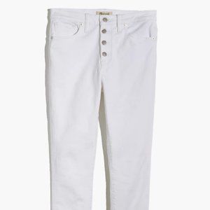 NWT Madewell Petite White Skinny Jean